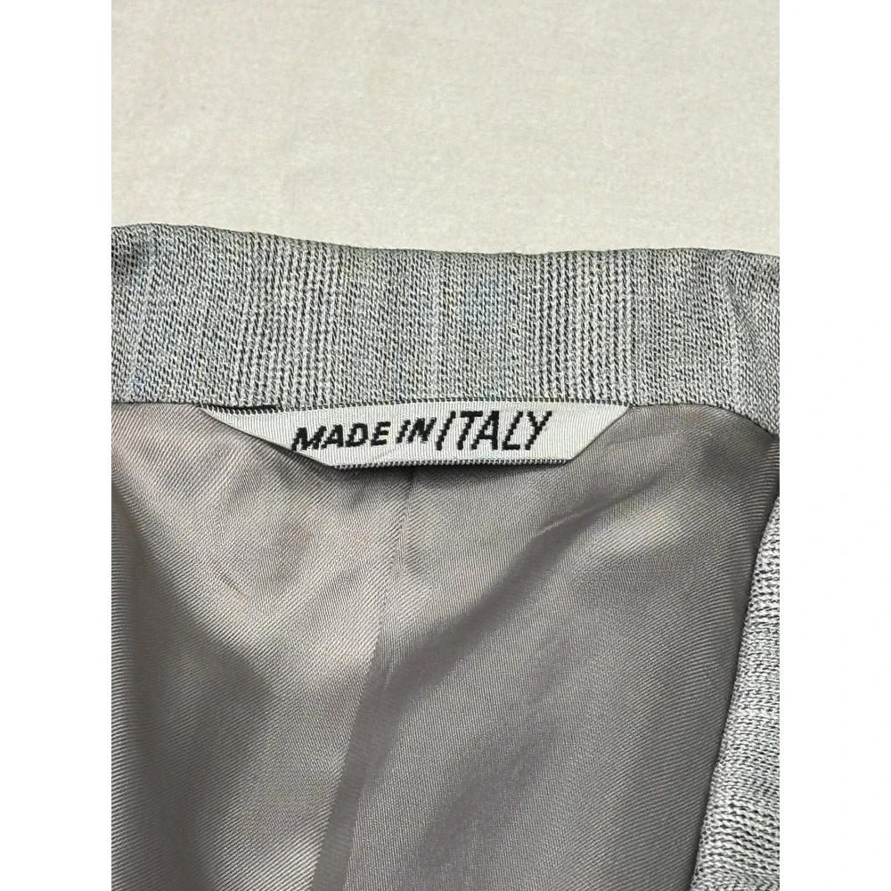 Canali Milano Gray Pinstripe Double Breasted Wool Blazer Italy 48R EU 38R US‎